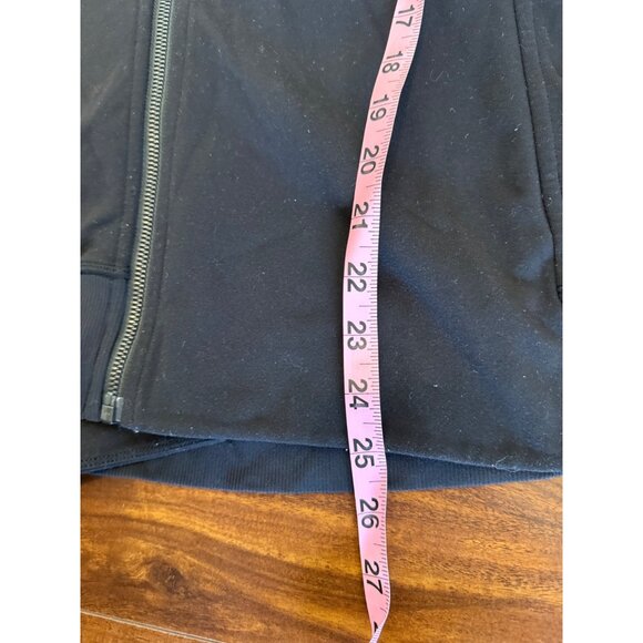 Lululemon Bhakti Yoga Jacket Women's Black Asymmetrical Zip Size 4 Athletic - Picture 12 of 13